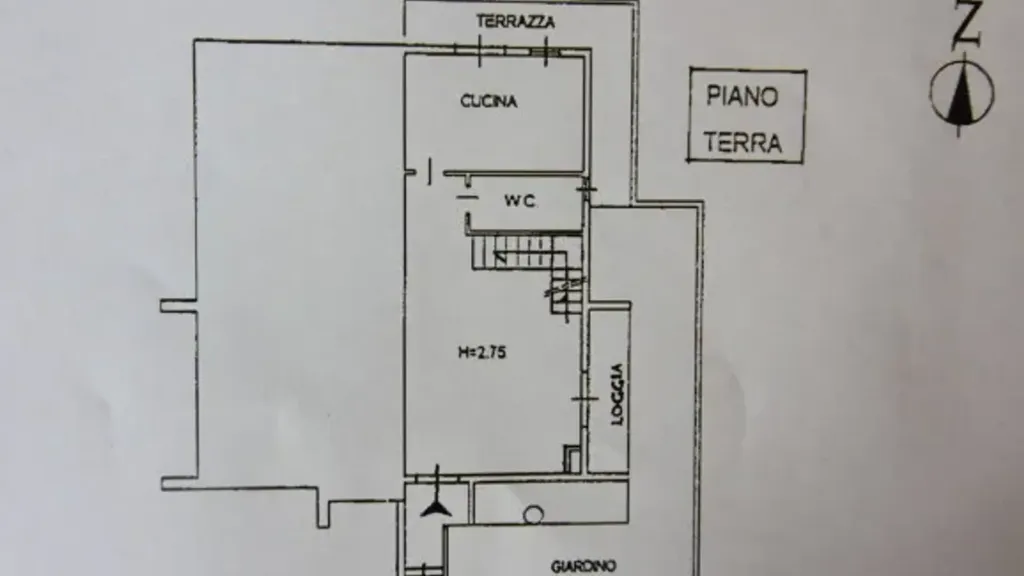 Plaan - Corner Villa with Garden in Montespertoli