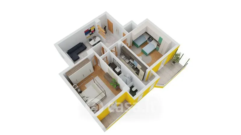 Plan - Apartment with Balcony in Cossato