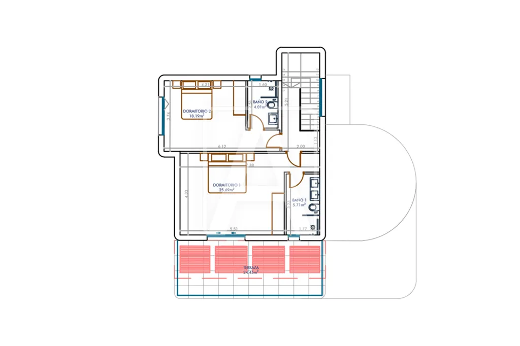 Plan - Ibiza-Style Villa with Sea View in Javea