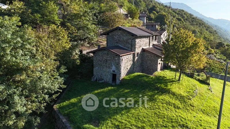 Vue aérienne - Rustico with Valtellina View in Cino