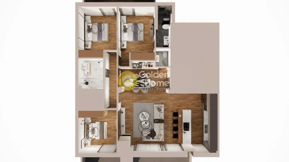 Plaan - Apartment with Balcony in Kallithea Centre