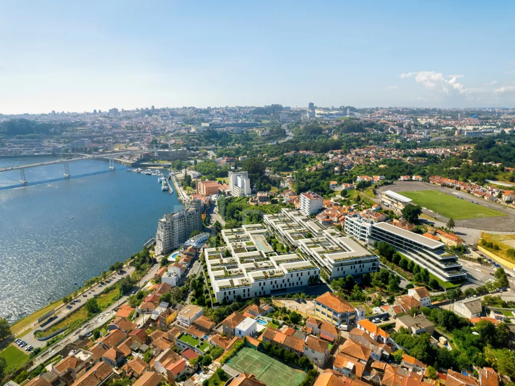 Õhuvaade - Duplex Apartment with River View in Gondomar