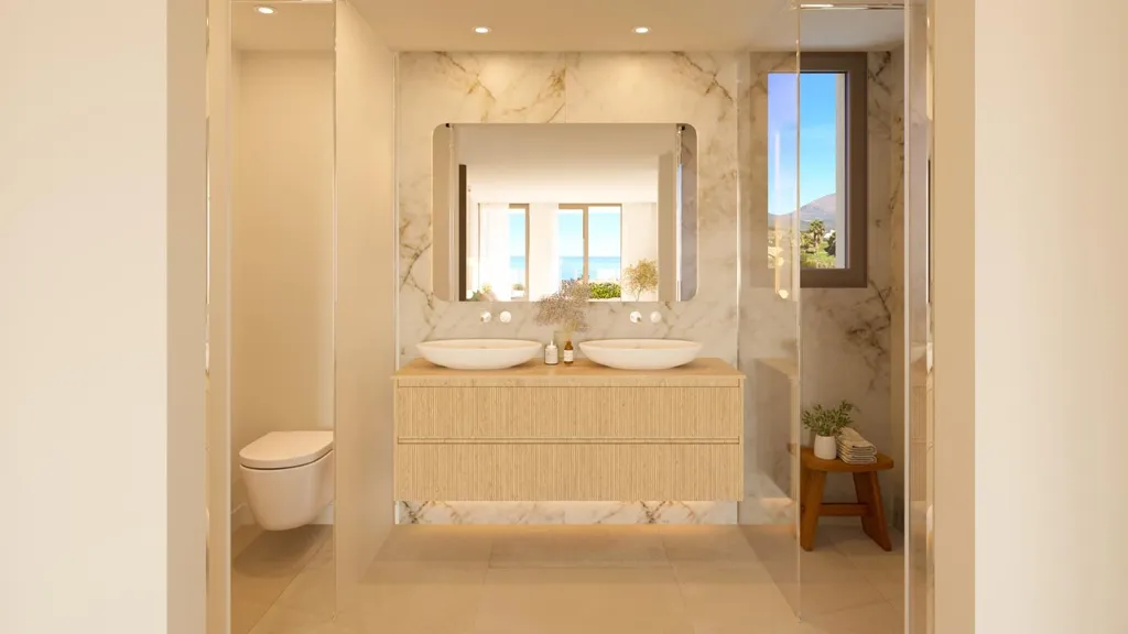 Salles de bain - Penthouse with Rooftop Pool in Casares