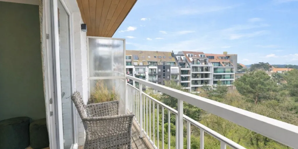 Balcon - Studio avec Salle de Nuit à Knokke, Vue sur le Parc de l'IJzer