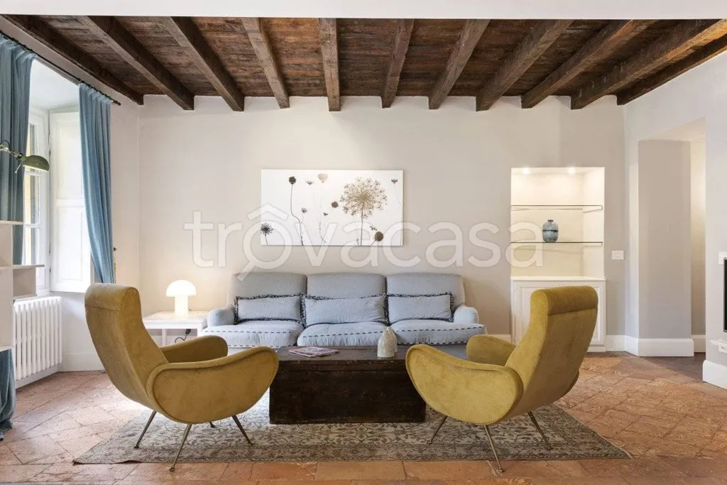 Living Room - Rustic Semi-Detached Villa with Garden in Cantiano
