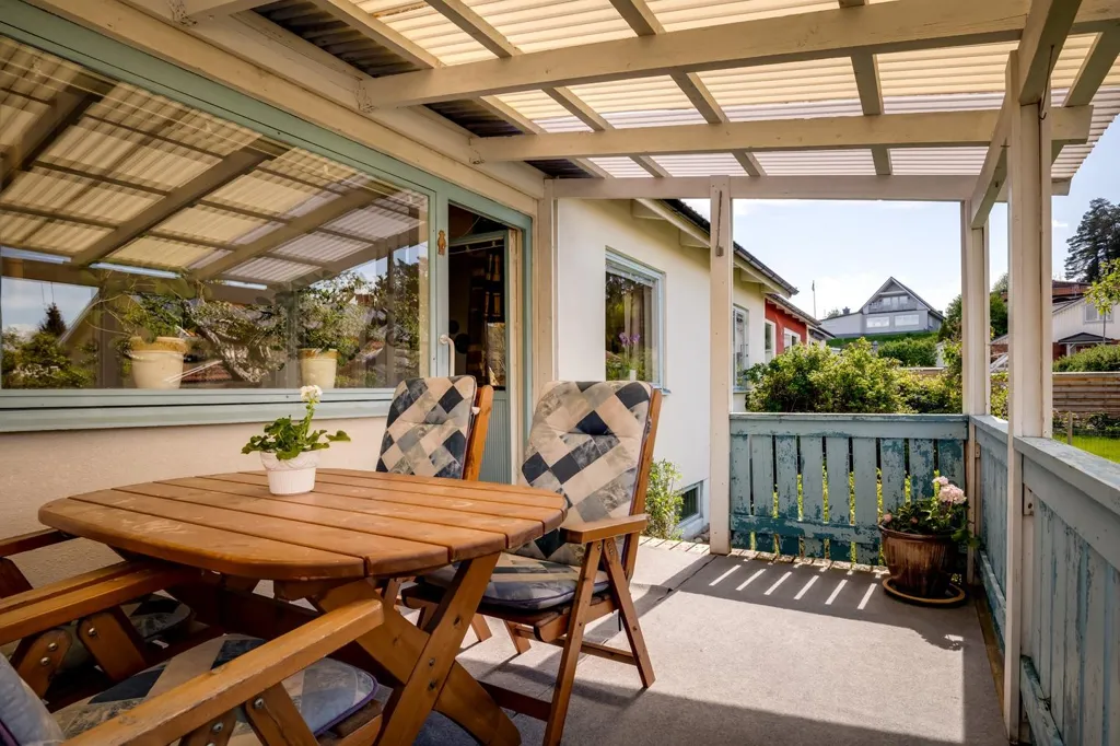 Terrass - Detached House with Geothermal Heating in Eldstad
