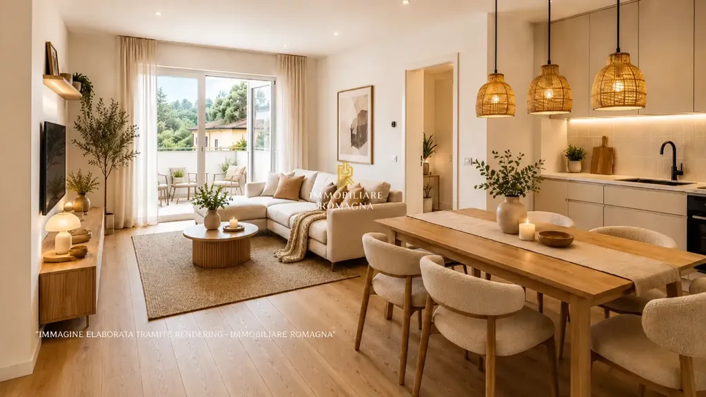 Sala da pranzo - Modernised Apartment with Balcony in Cesena