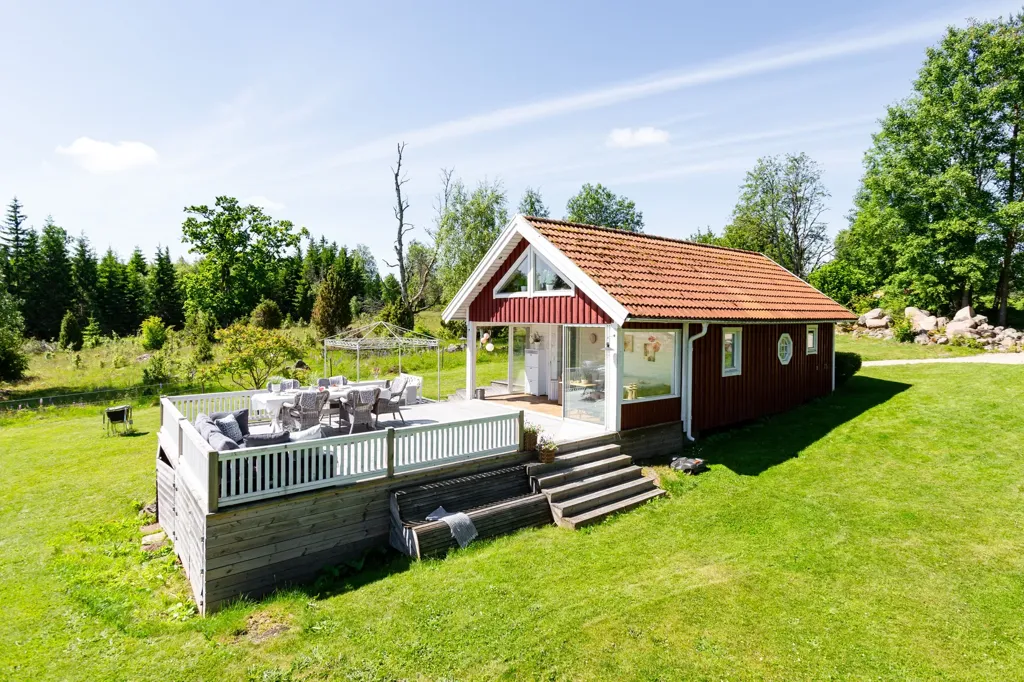 Vista aerea - Holiday Home with Lake View in Jönköping