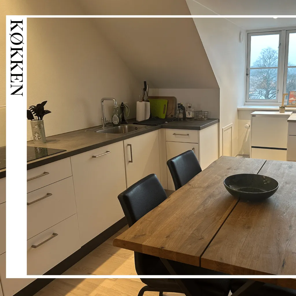 Dining Room - Charming Flat with Church View in Ringsted