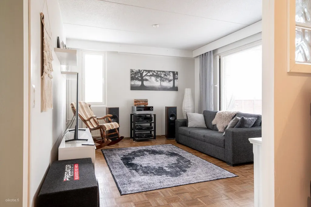Séjour - Three-Room Flat with South-Facing Terrace in Oulu
