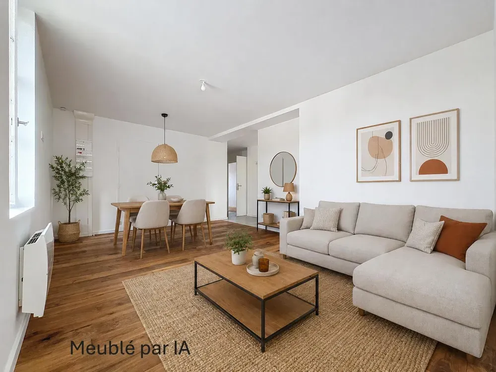Séjour - Appartement Traversant en Centre-Village à Orry-la-Ville