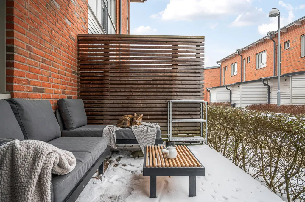 Terrasse - Modern Apartment with West Terrace in Östra Torn, Lund