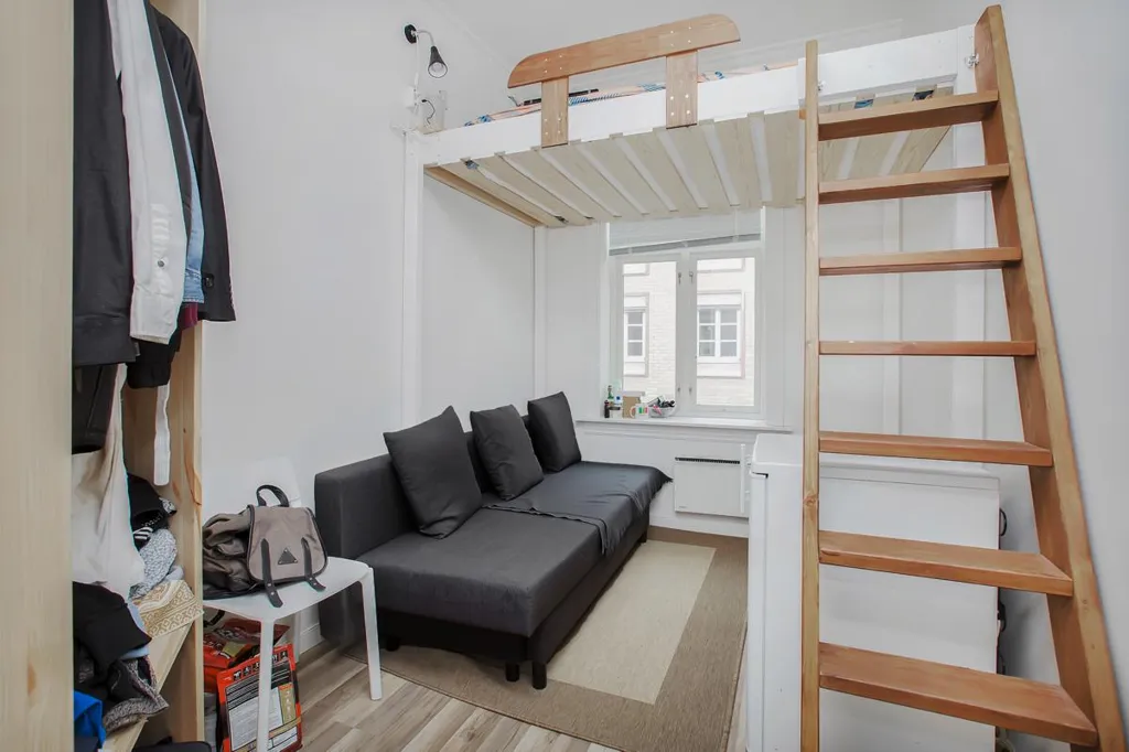 Bedrooms - Furnished Shared Apartment with Terrace in Oslo