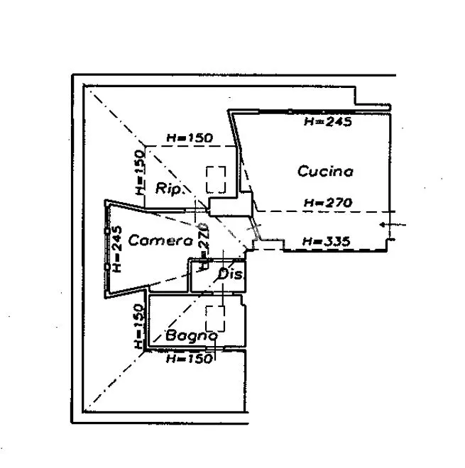 Plan - Modernised 1-Bedroom in Central Sedico