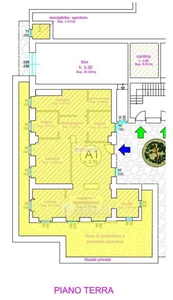 Planimetria - Apartment with Pool in Luino