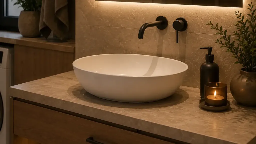 Bathrooms - New Villa with Mountain View in Talignano