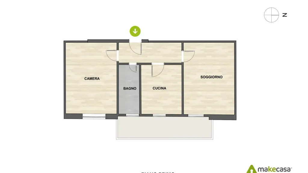 Plan - Spacious 2-Bedroom Apartment in Casalmaiocco