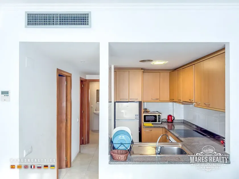 Cucina - Seafront Apartment with Terrace in Lloret de Mar