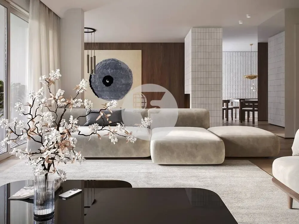 Living Room - Spacious Flat with Terrace in Exclusive Barcelona