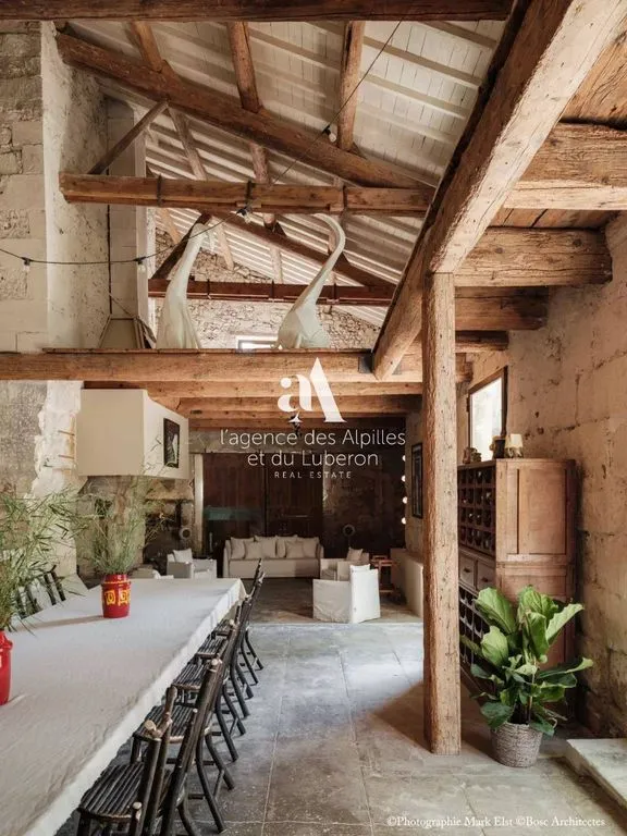 Söögituba - Luxury Farmhouse with Pool in Eyragues