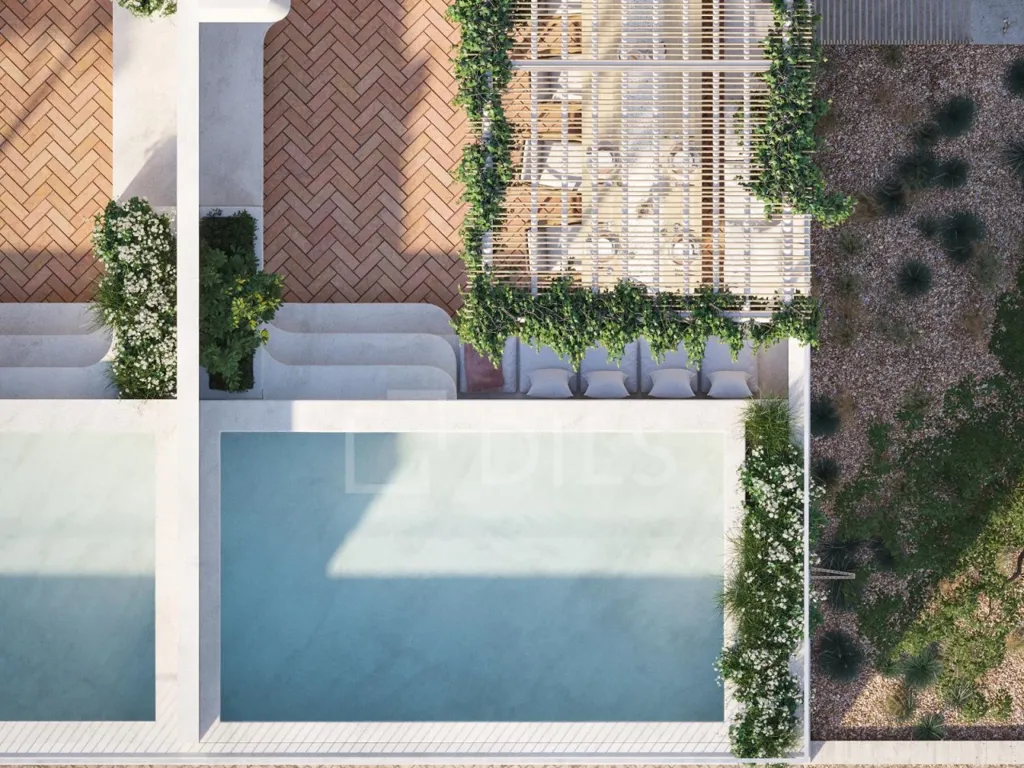 Õhuvaade - T2 Apartment with Private Pool in Olhão