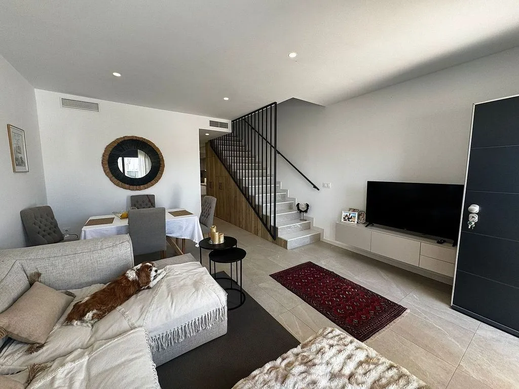 Living Room - Duplex with Pool and Terrace in San Pedro del Pinatar