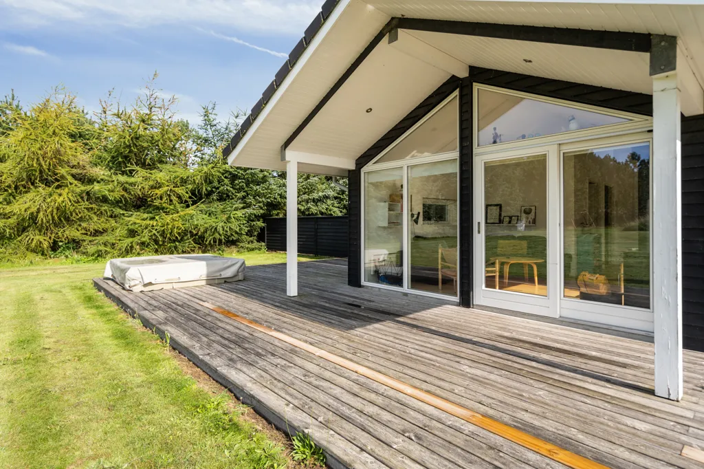 Terrace - Summerhouse with Wellness Area in Ringkøbing