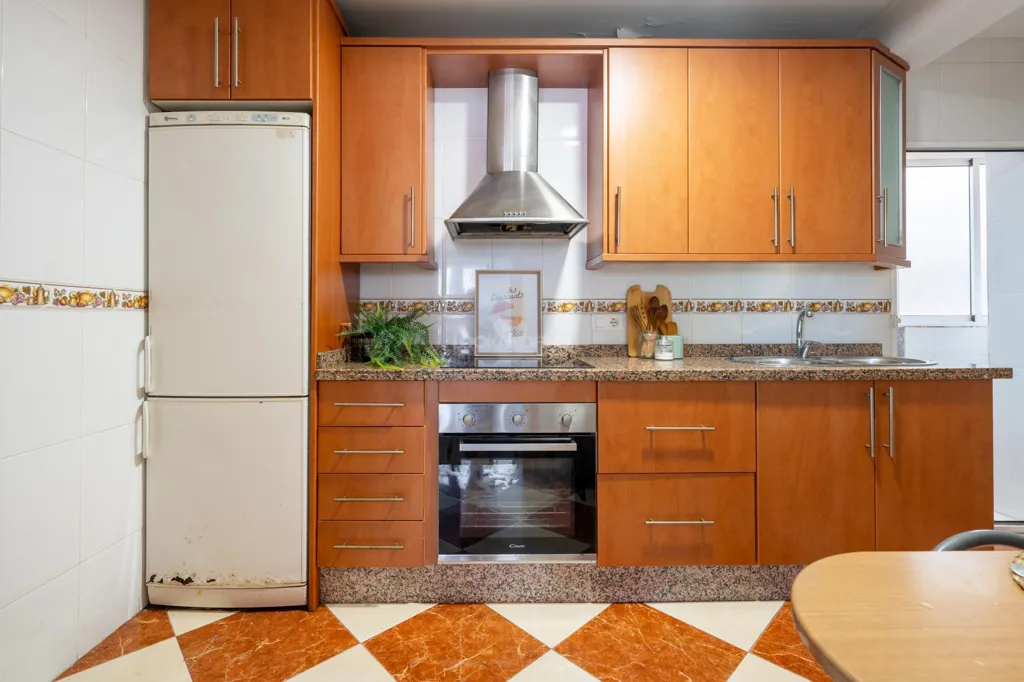 Köök - Bright Apartment with Sea View in Zapillo, Almería