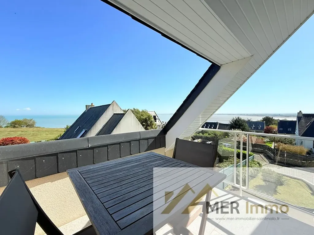 Balcon - Maison avec Vue sur la Baie et Piscine Chauffée à Cancale