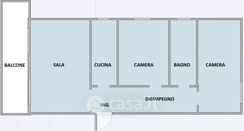 Plan - Apartment with Balcony in Ravenna