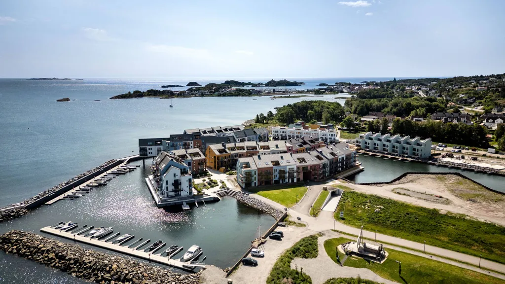 Vista aerea - Apartment with Sea View in Agnespassasjen