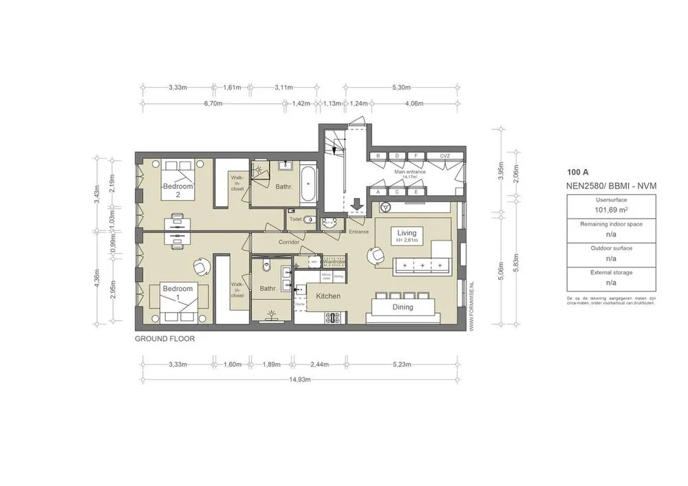 3-room apartment in Amsterdam