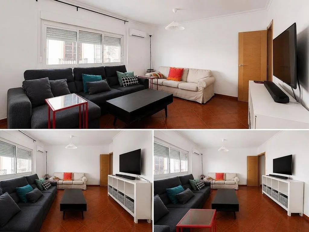 Séjour - Furnished Flat with South-West View in Granada Centre