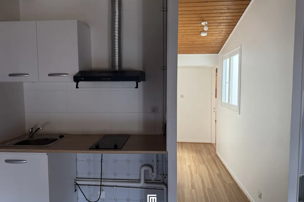 Köök - Studio with Mansard in Bordeaux