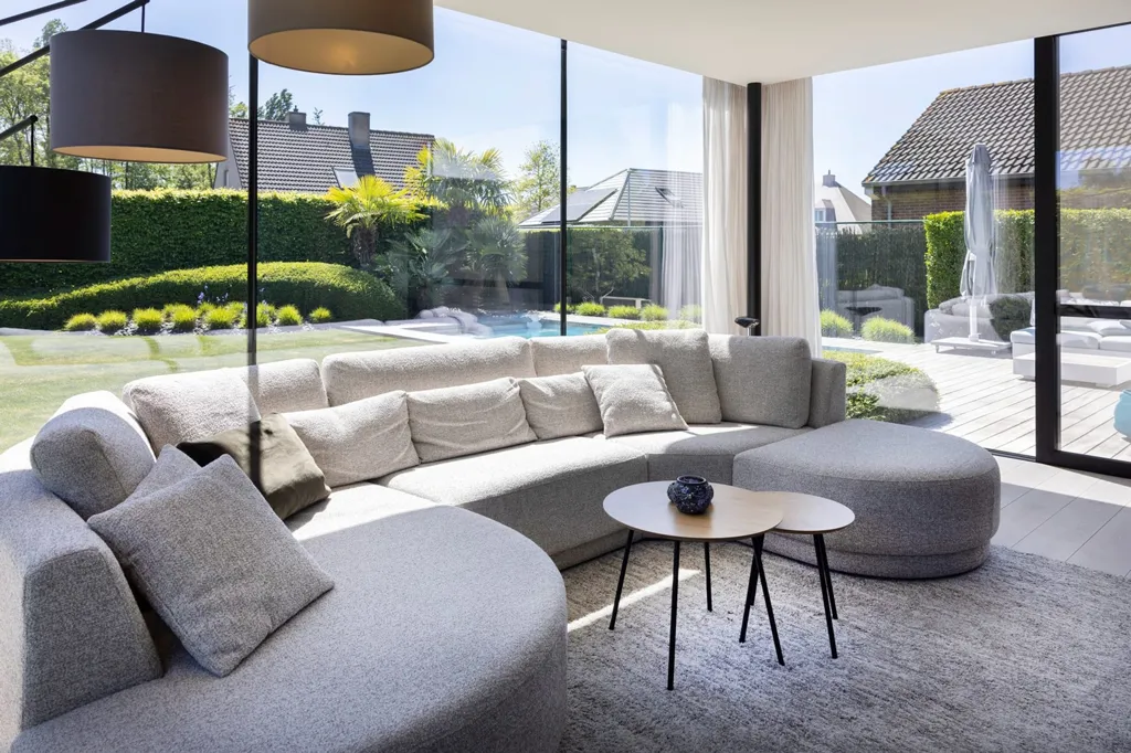 Séjour - Maison Rénovée avec Piscine à Sint-Eloois-Winkel