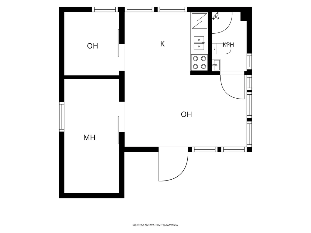 Plan - Golf View Cottage in Espoo Niipperi