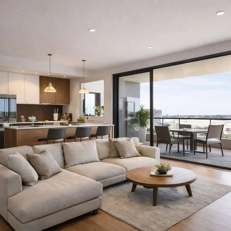 Séjour - Appartement avec Immense Terrasse à Chilly-Mazarin