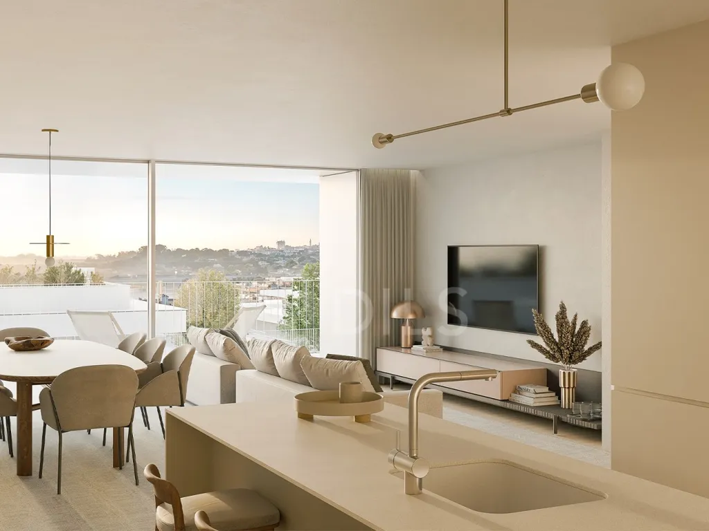 Köök - Duplex Apartment with River View in Gondomar