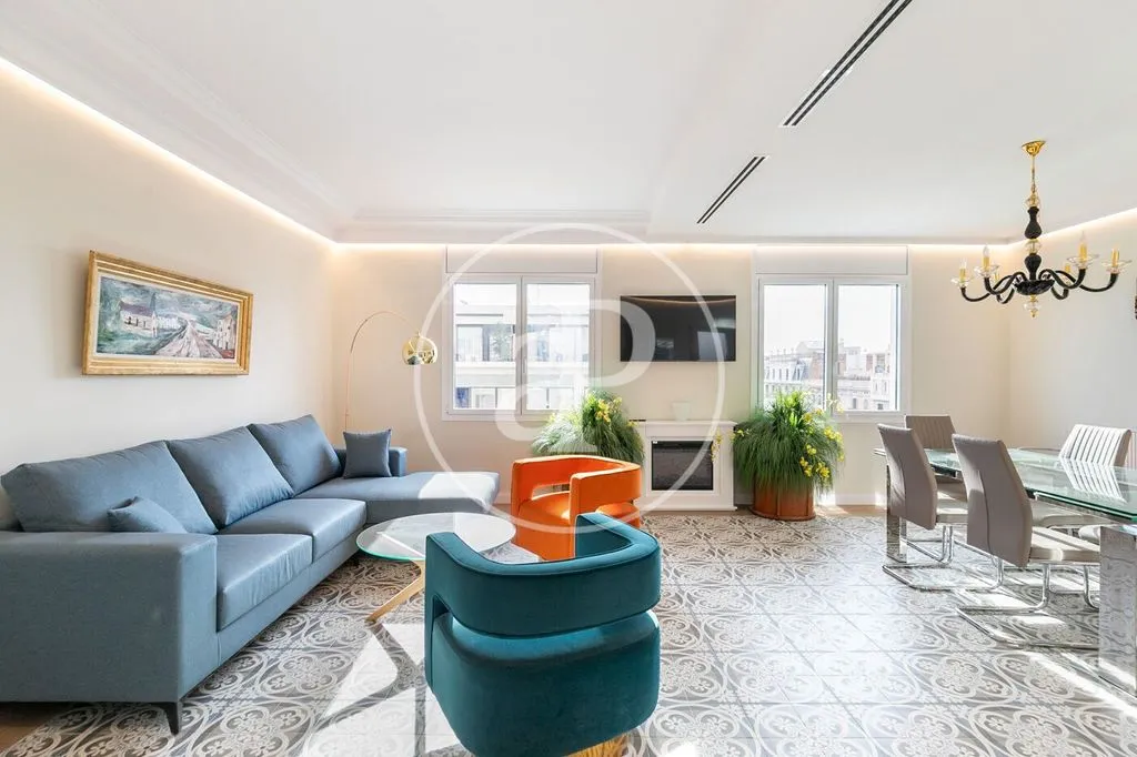 Séjour - Luxury Flat with Balcony on Consell de Cent, Barcelona
