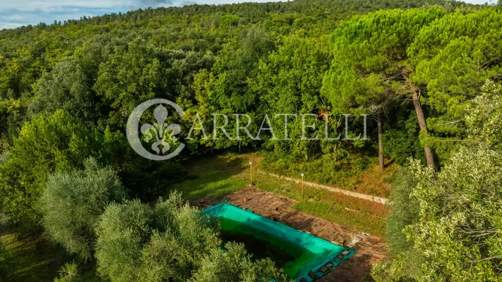 Vue aérienne - Luxury Farmhouse with Pool in Monteriggioni