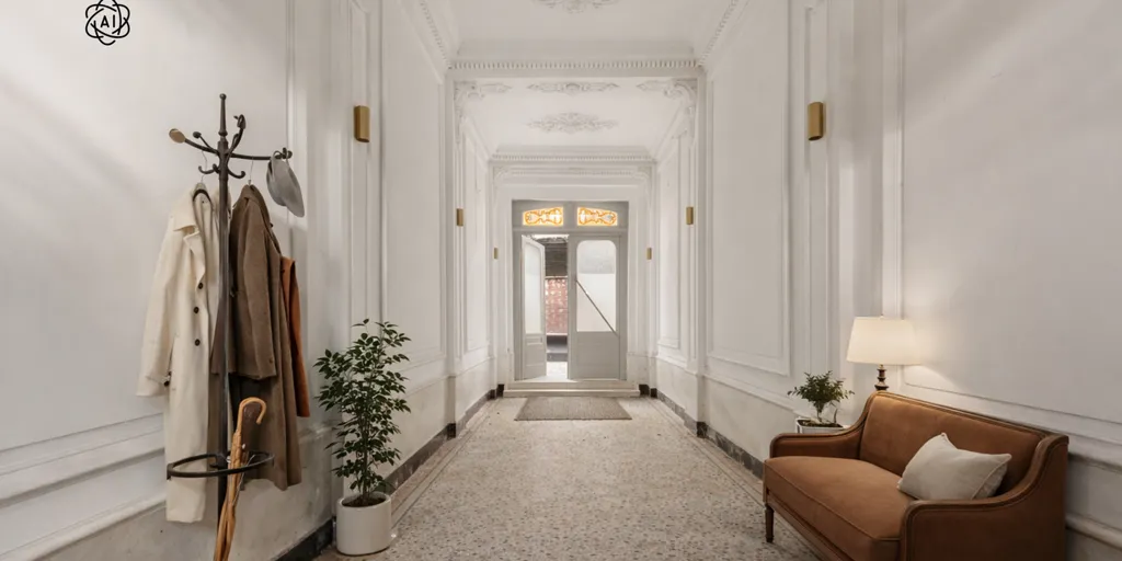 Entrée - Herenwoning Historique avec Terrasse à Ronse