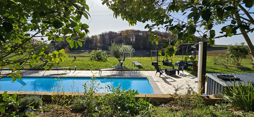 Bassein - Stone House with Pool near Eauze