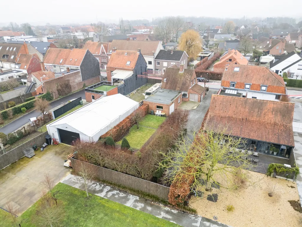 Vue aérienne - Bébouwing avec Terrasse au Cœur de Lendelede