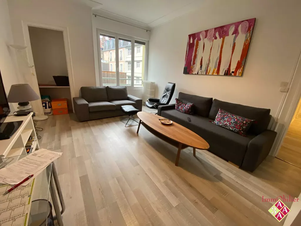 Living Room - Renovated Apartment with Balcony in Grenoble Centre