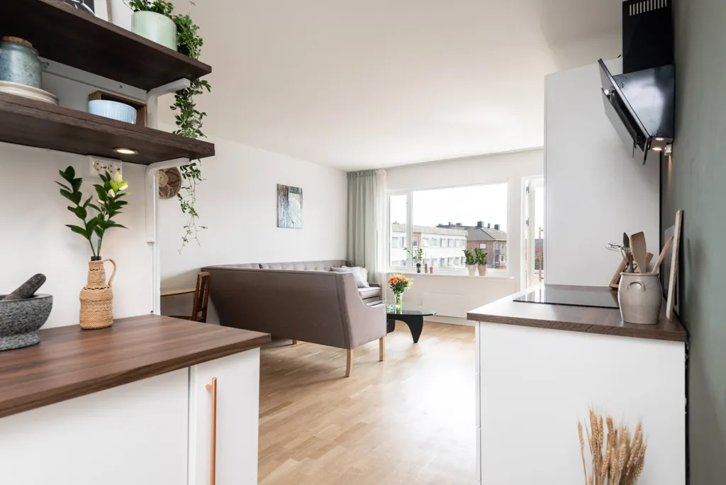 Köök - Modernised Apartment with South-West Balcony in Sarpsborg