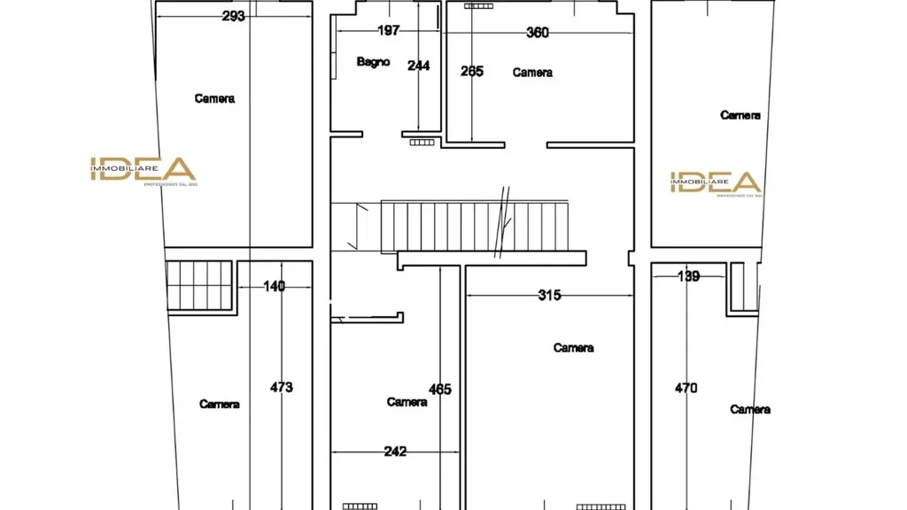 Floor Plan - Contemporary Villa with Balconies in Lucca
