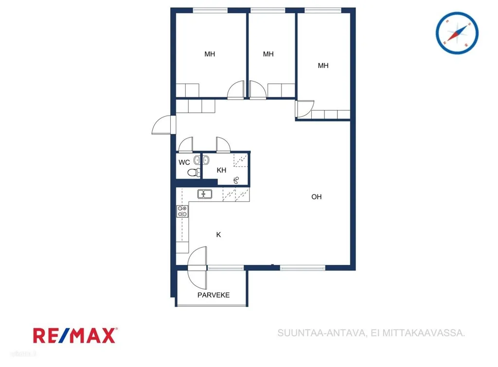 Plan - Spacious Apartment with Garden in Kivenlahti, Espoo