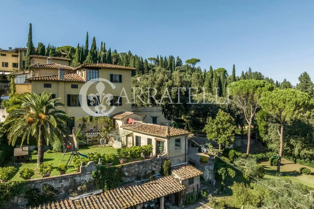 Vue aérienne - Historic Villa with Private Park in Florence