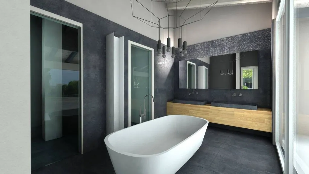 Salles de bain - Luxury Apartment with Panoramic View in Bergamo