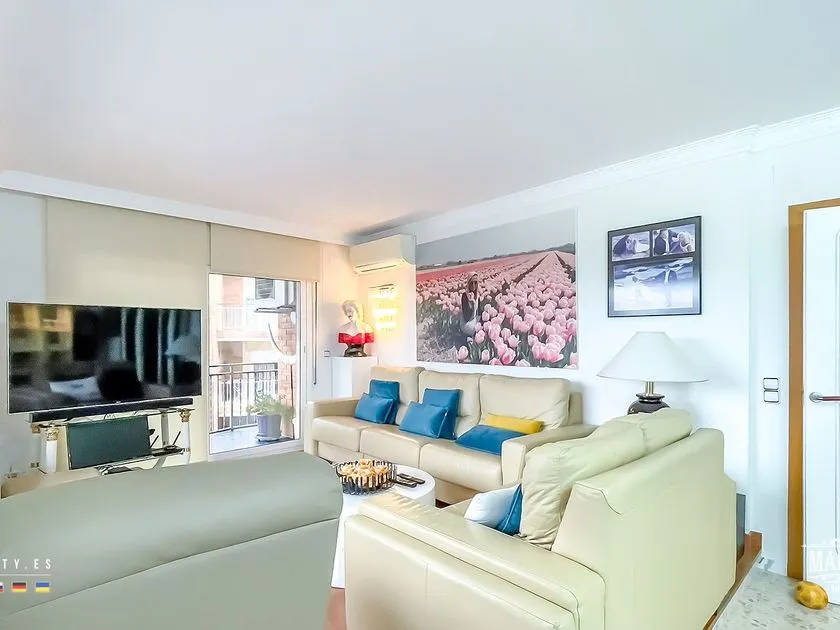 Séjour - Spacious Apartment with Terrace in Lloret De Mar